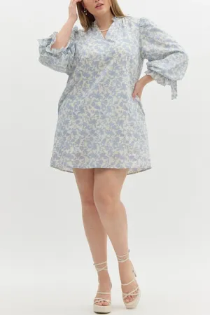 Blue Floral Dress (E0)