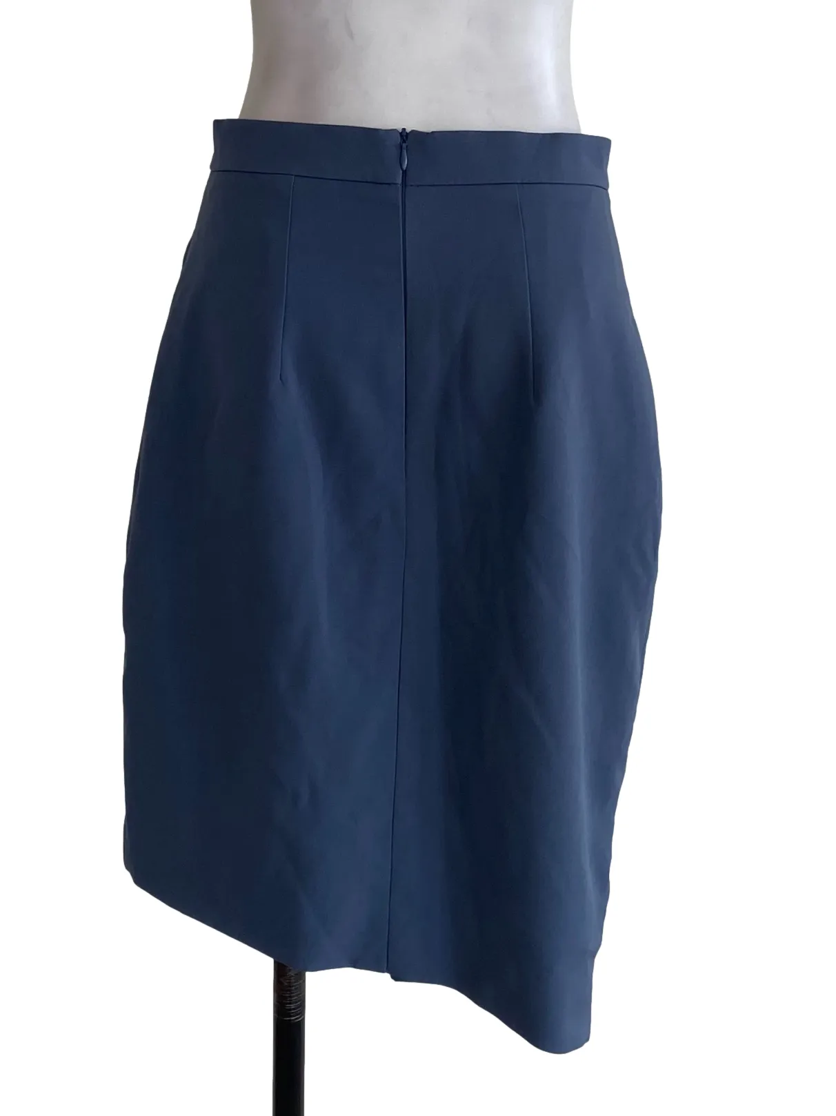 Blue Knee Length Skirt