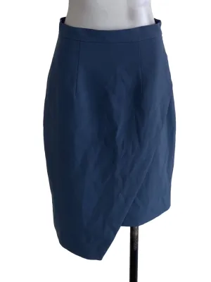 Blue Knee Length Skirt