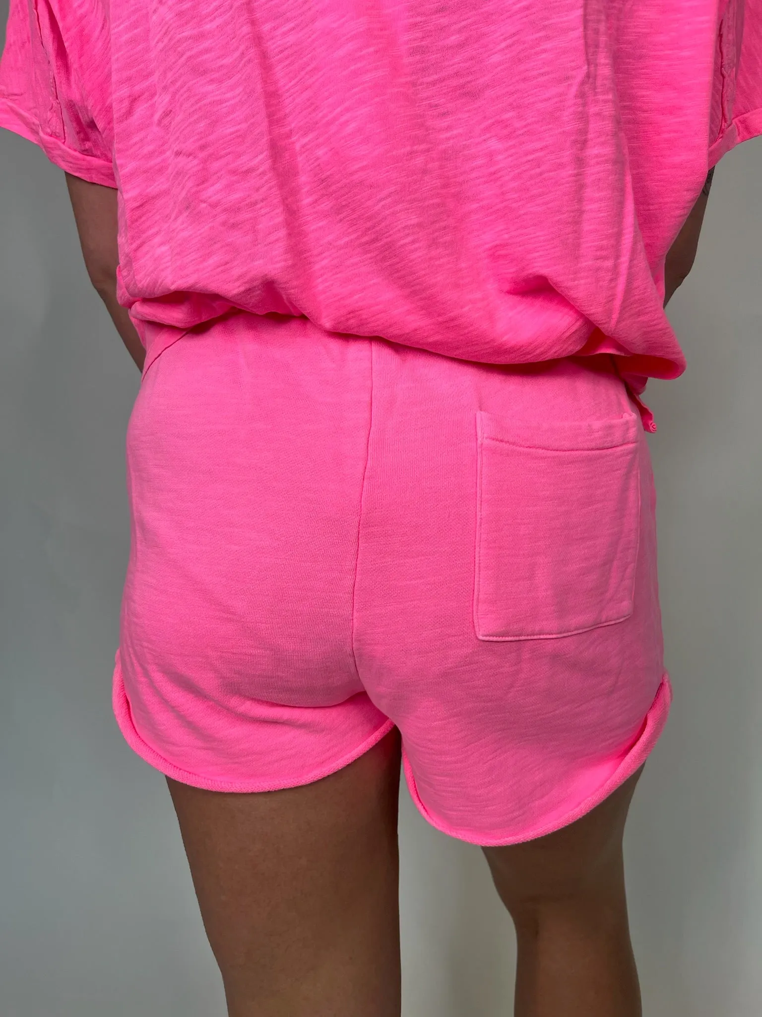 Bobi Roll Cuff Tie Waist Short