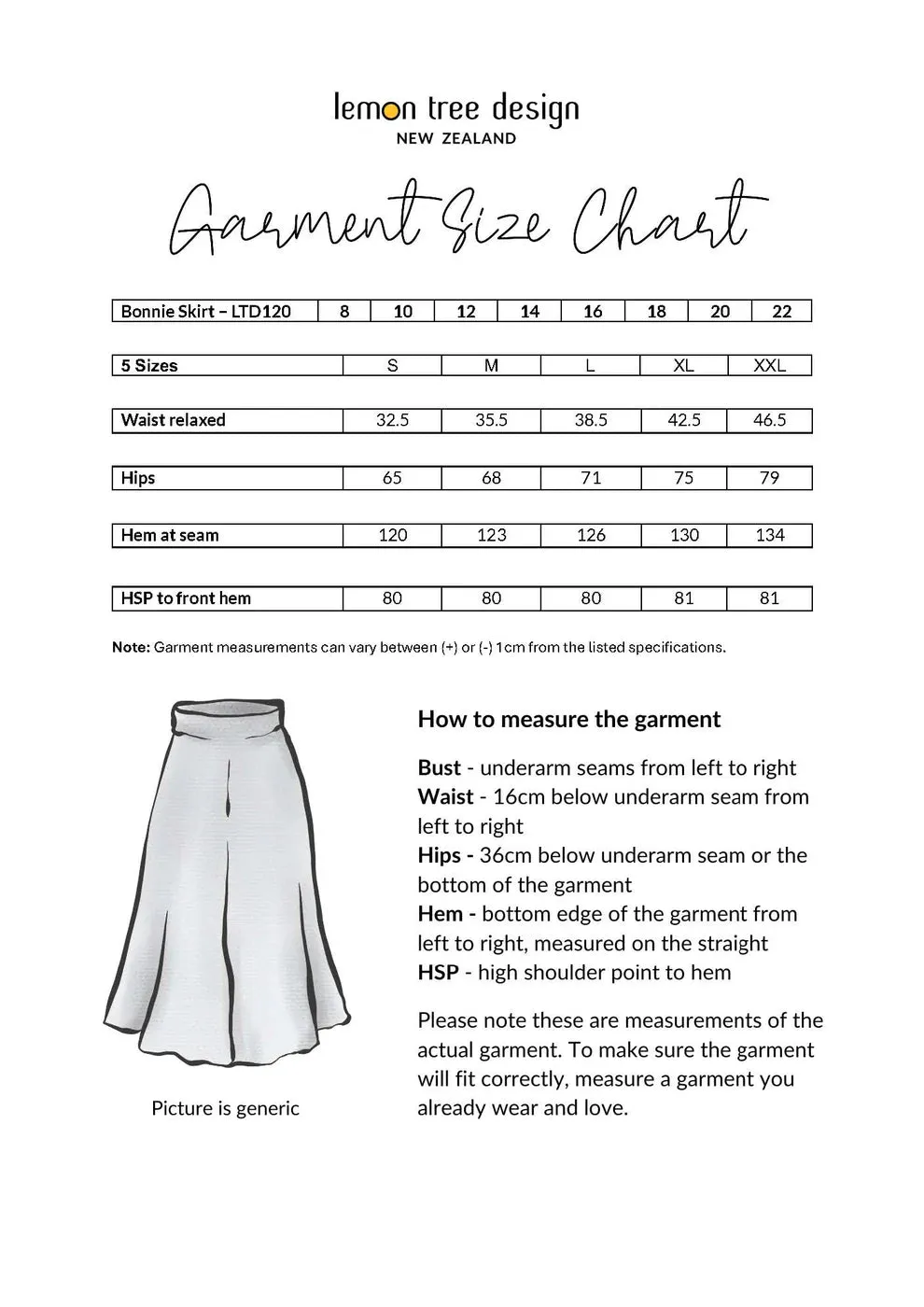 Bonnie Skirt - Black