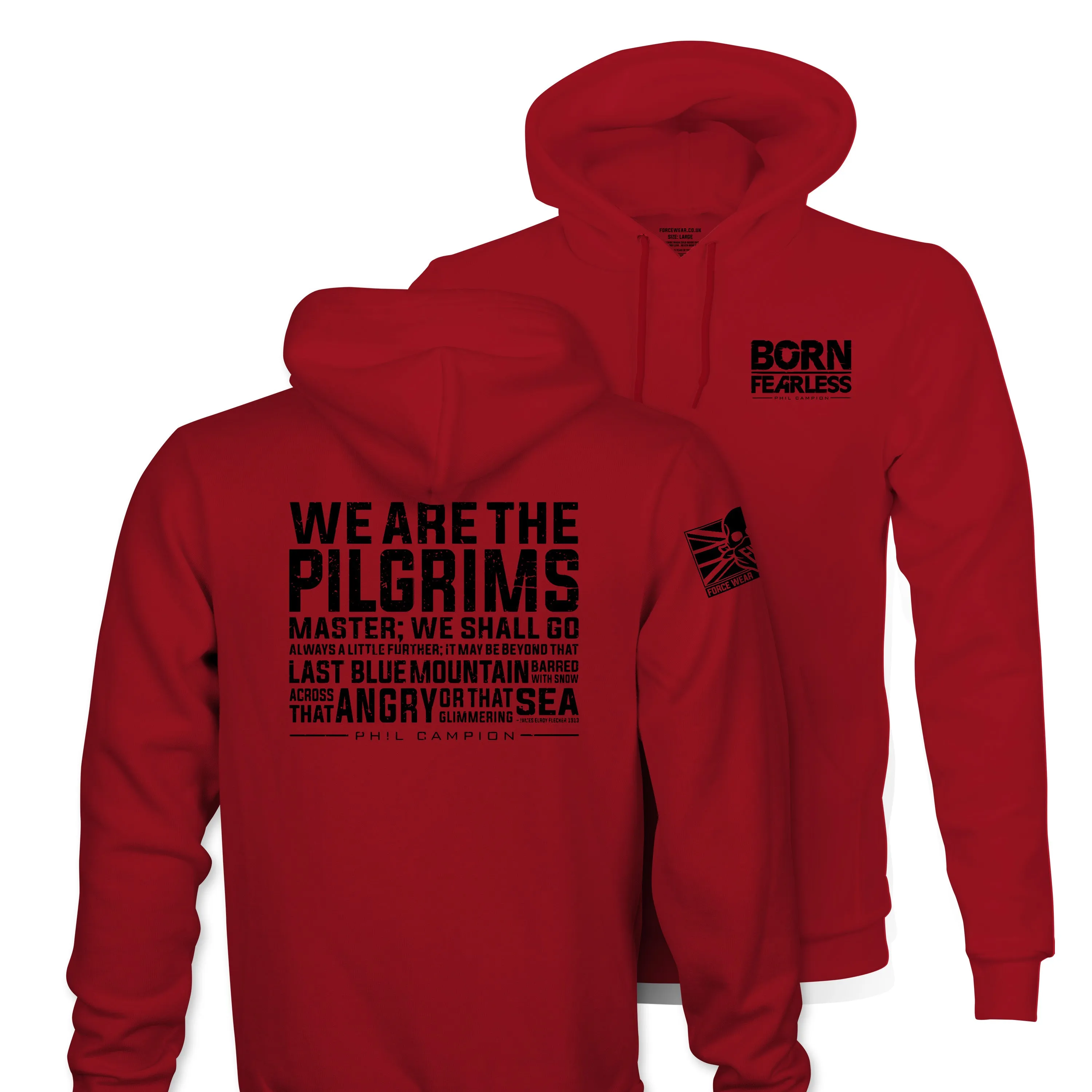 BORN FEARLESS WE ARE THE PILGRIMS T&B HOODIE