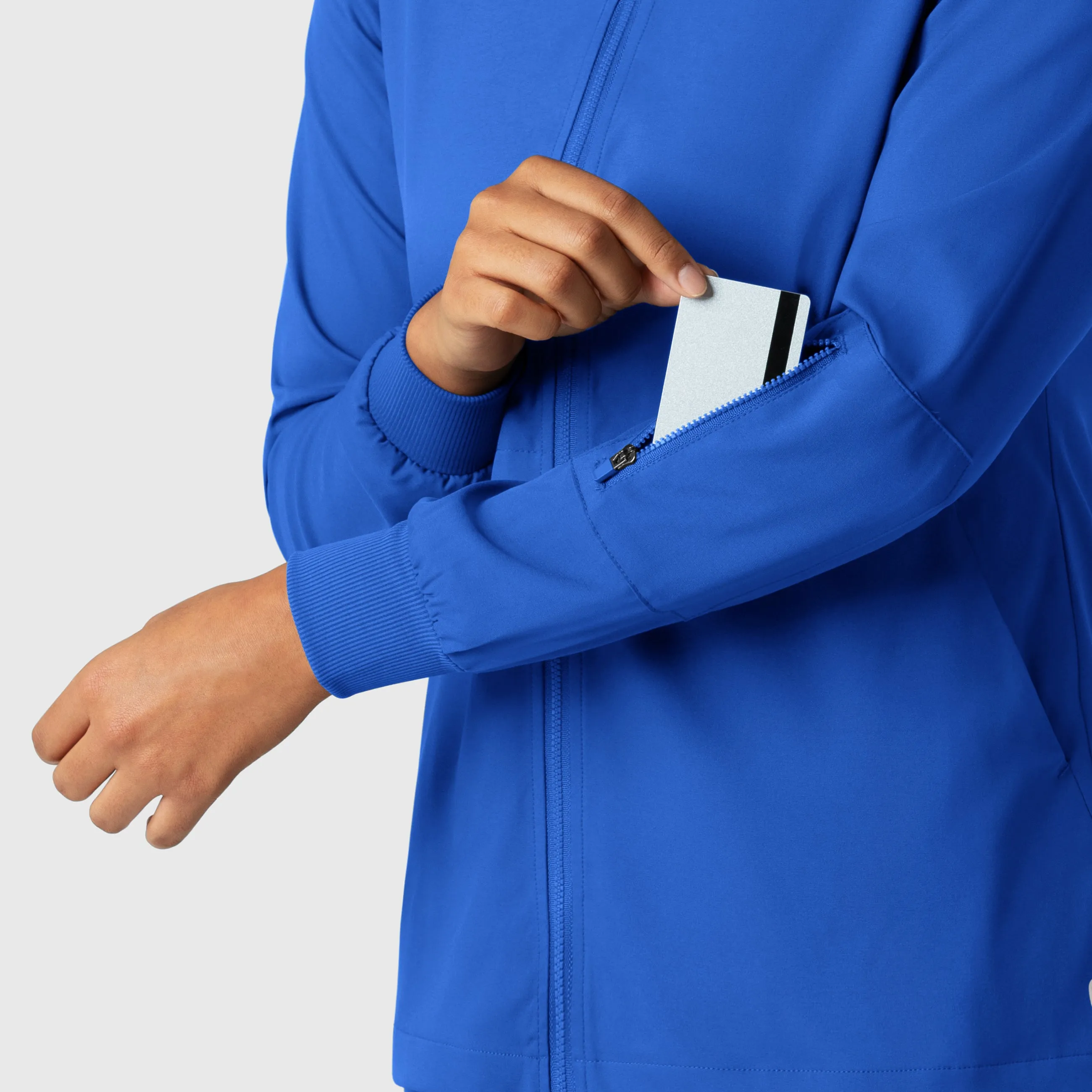 Boundless 8151 Warm Up Scrub Jacket Royal