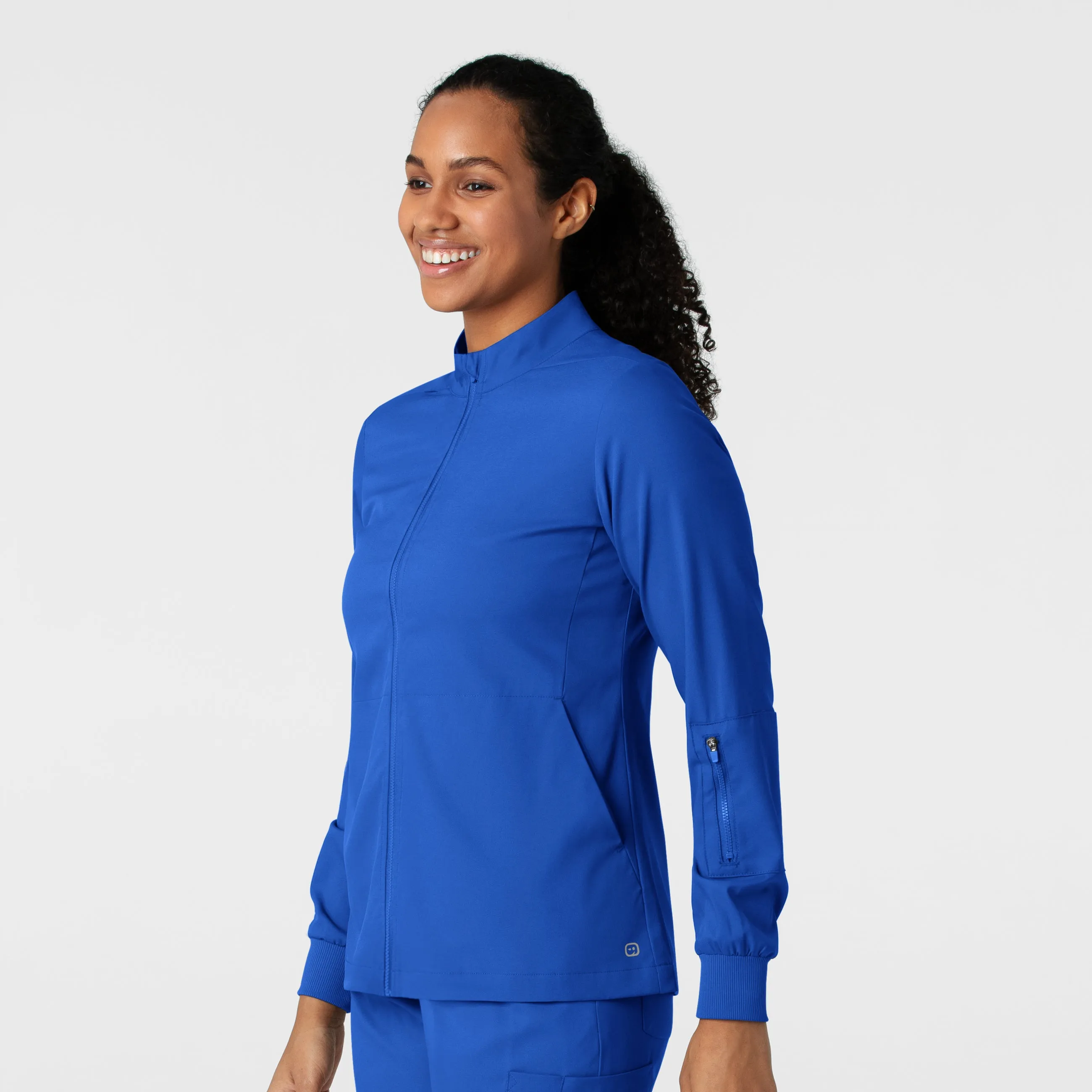 Boundless 8151 Warm Up Scrub Jacket Royal