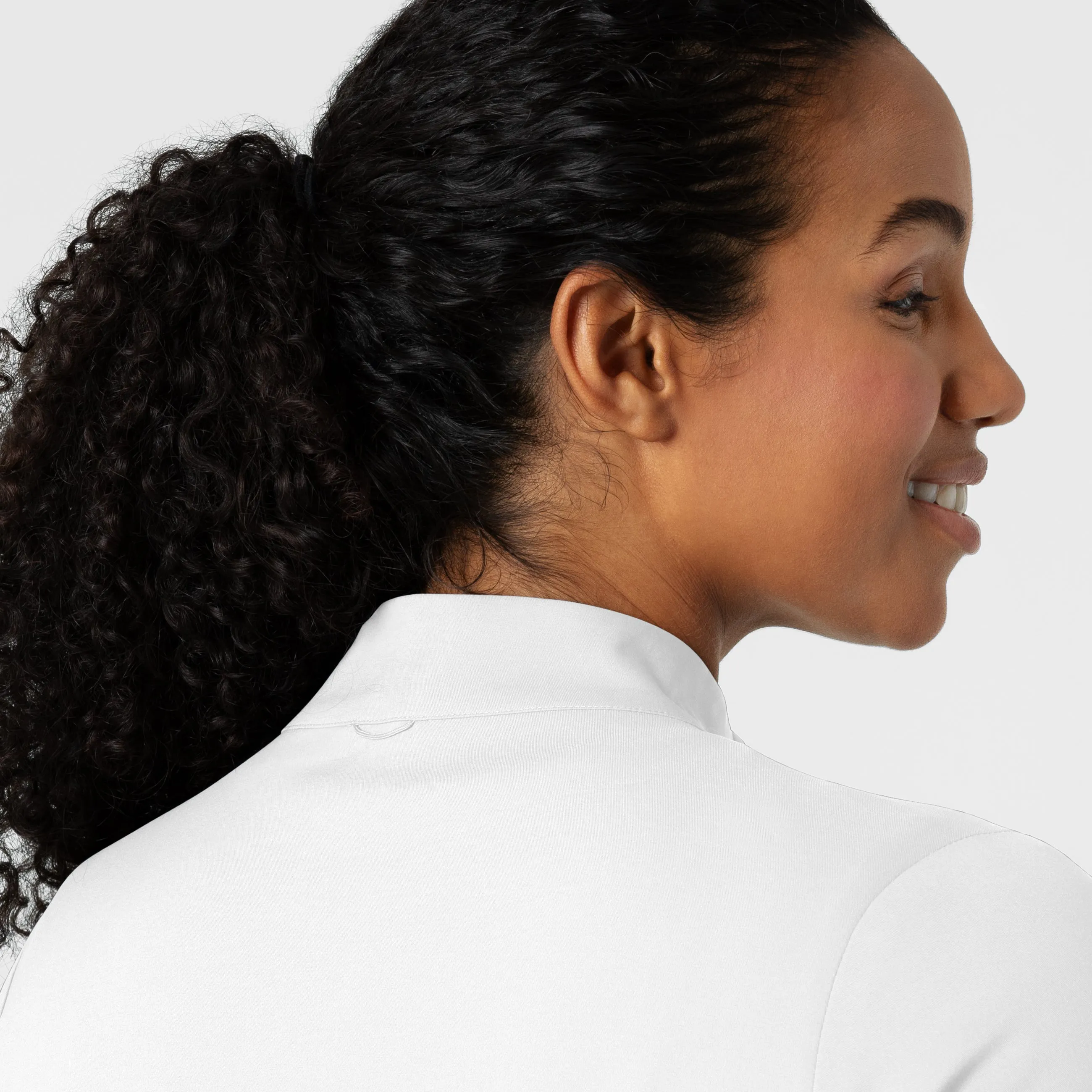 Boundless 8151 Warm Up Scrub Jacket White