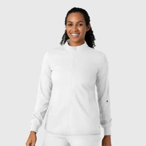 Boundless 8151 Warm Up Scrub Jacket White