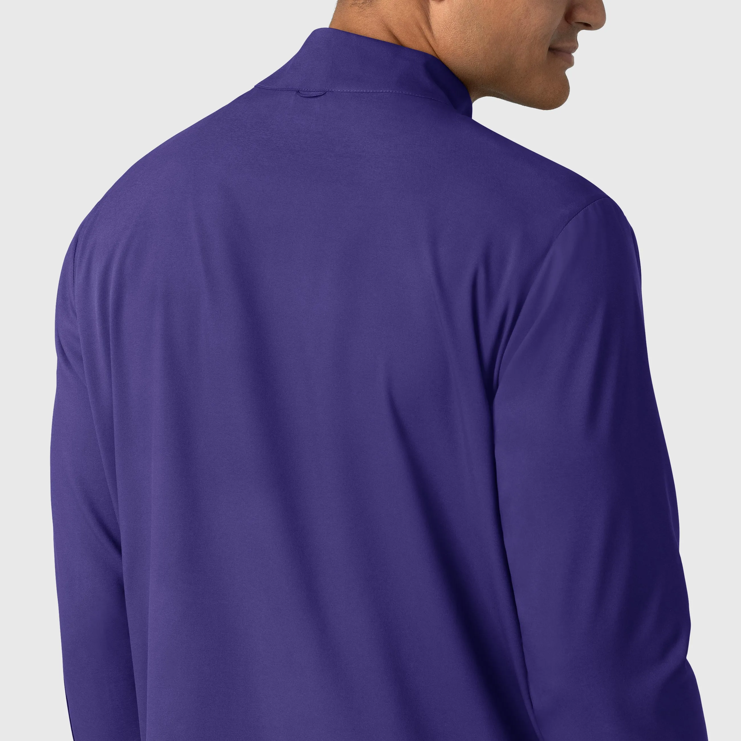 Boundless 8351 Men's Warm Up Scrub Jacket Grape