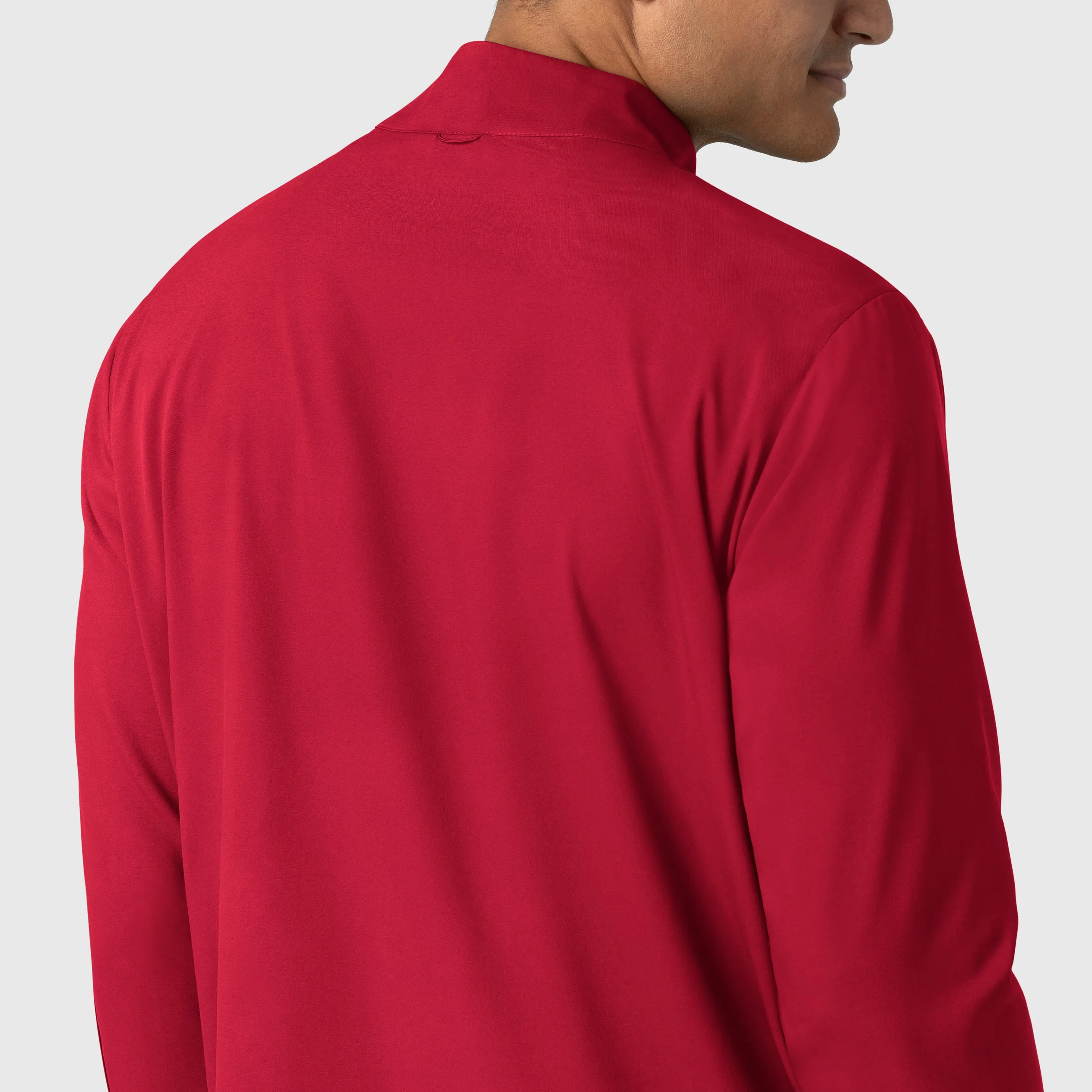 Boundless 8351 Men's Warm Up Scrub Jacket Red