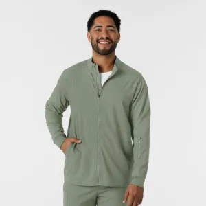 Boundless 8351 Men's Warm Up Scrub Jacket Sage