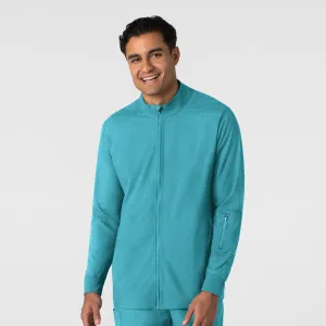 Boundless 8351 Men's Warm Up Scrub Jacket Teal