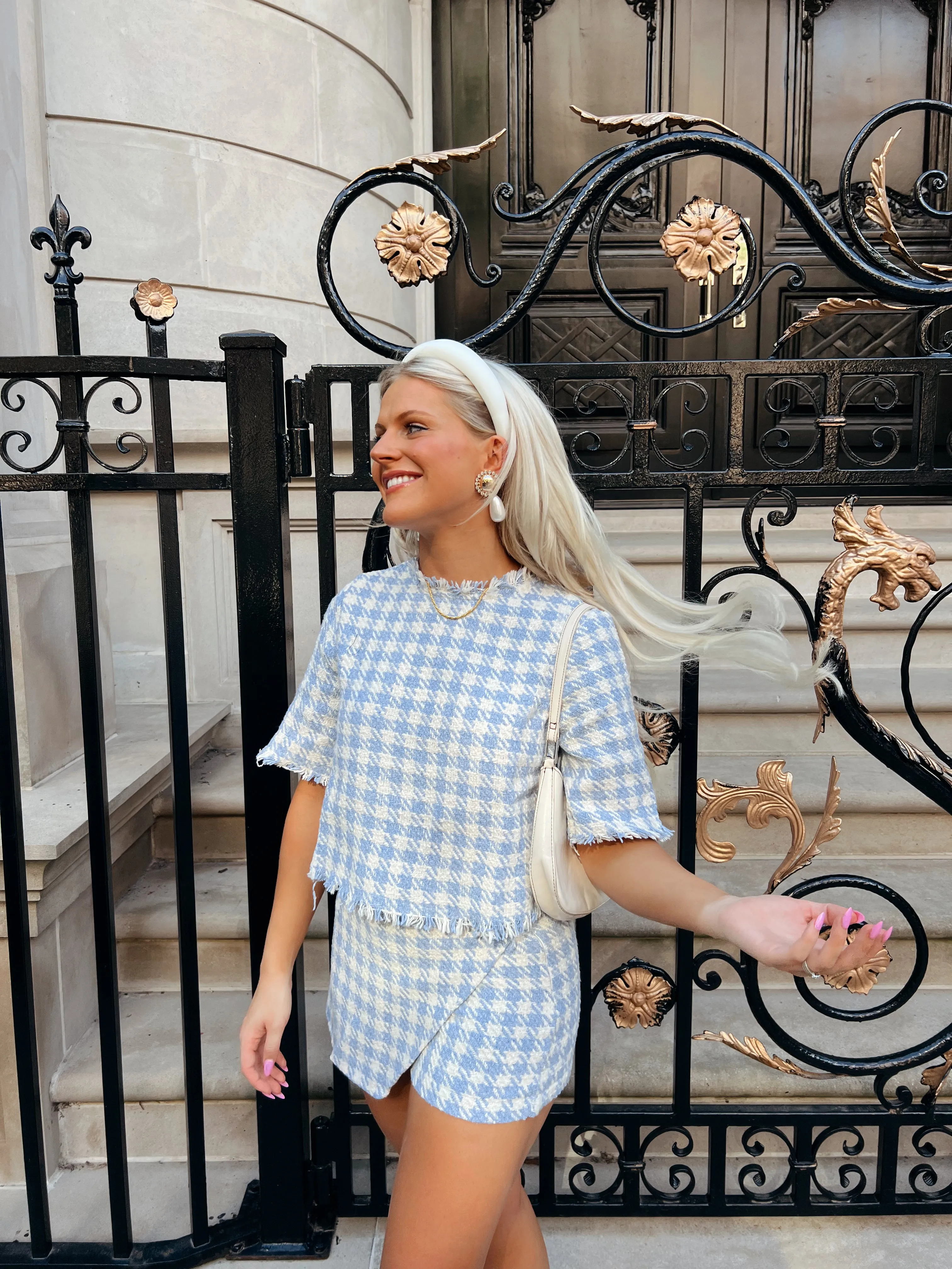 Bow & Pearl Set// Blue *ALMOST GONE*