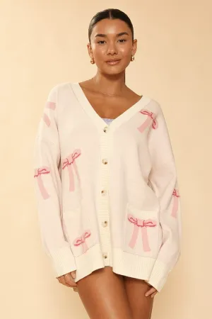 Bow Knit Cardigan