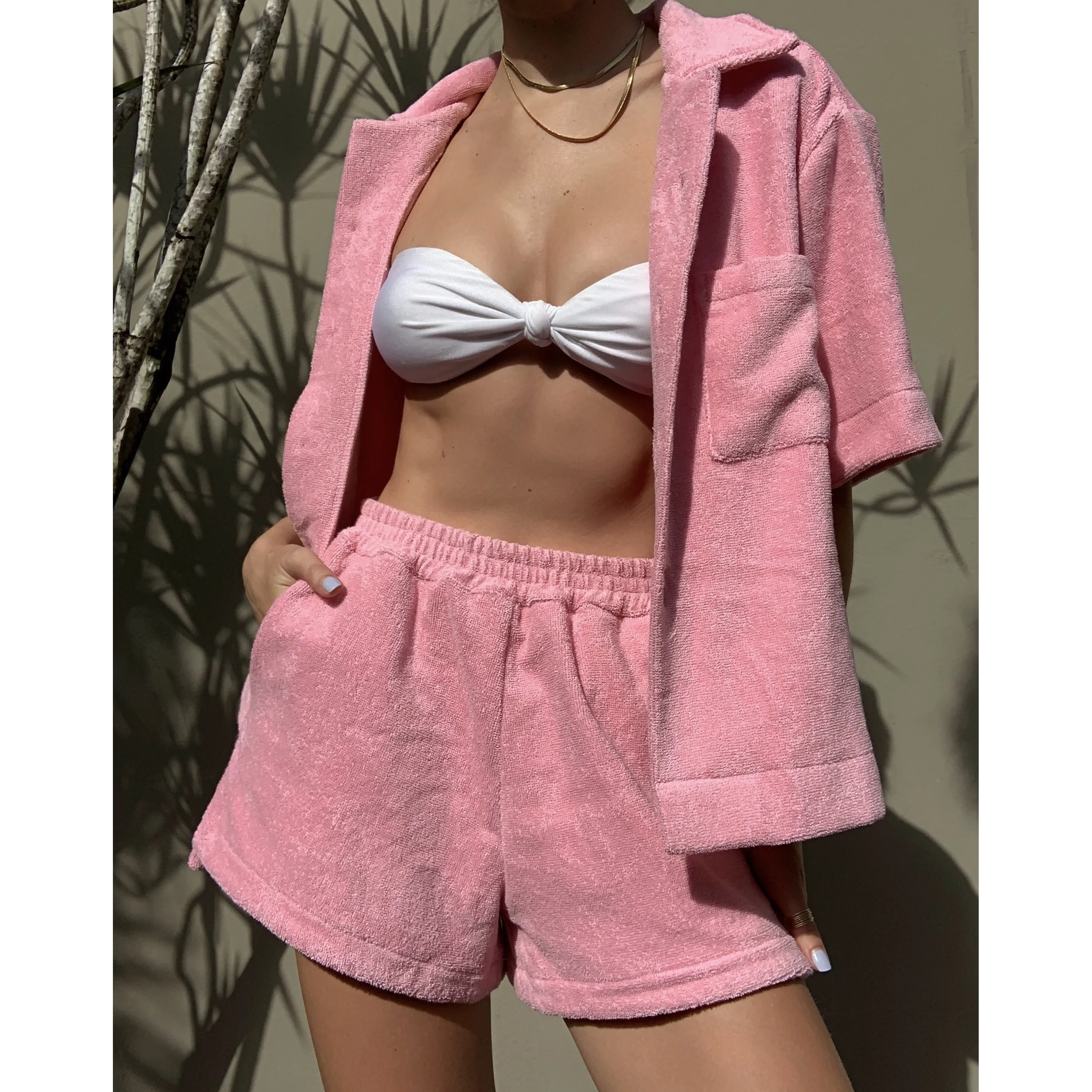 BOXY SHIRT - TERRY - TOWELING