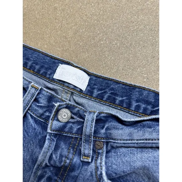 Boyish By Her Womens Blue avery Medium Wash Denim Skinny Jeans Size 25