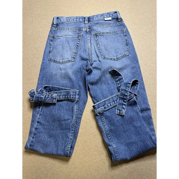 Boyish By Her Womens Blue avery Medium Wash Denim Skinny Jeans Size 25
