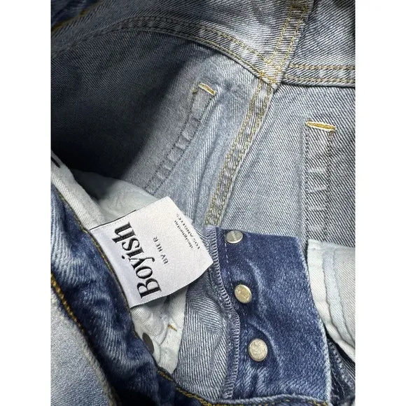 Boyish By Her Womens Blue avery Medium Wash Denim Skinny Jeans Size 25