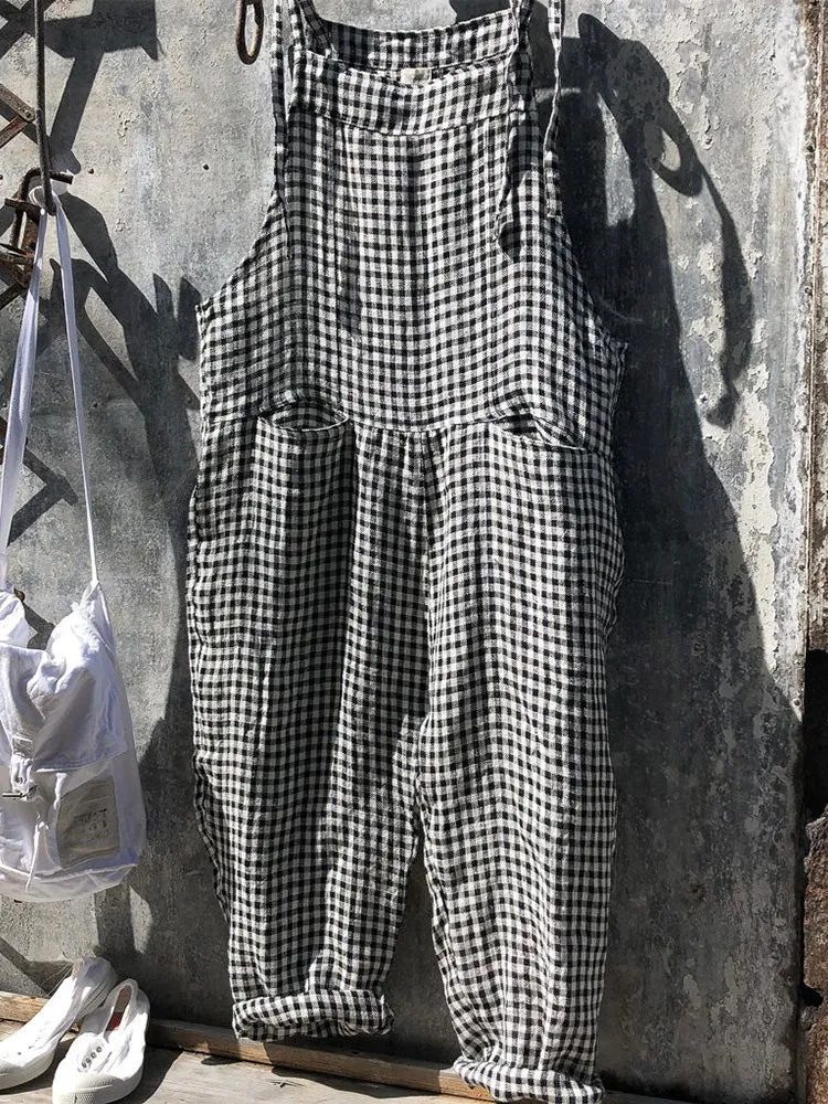 Breeze Striped Linen Jumpsuit