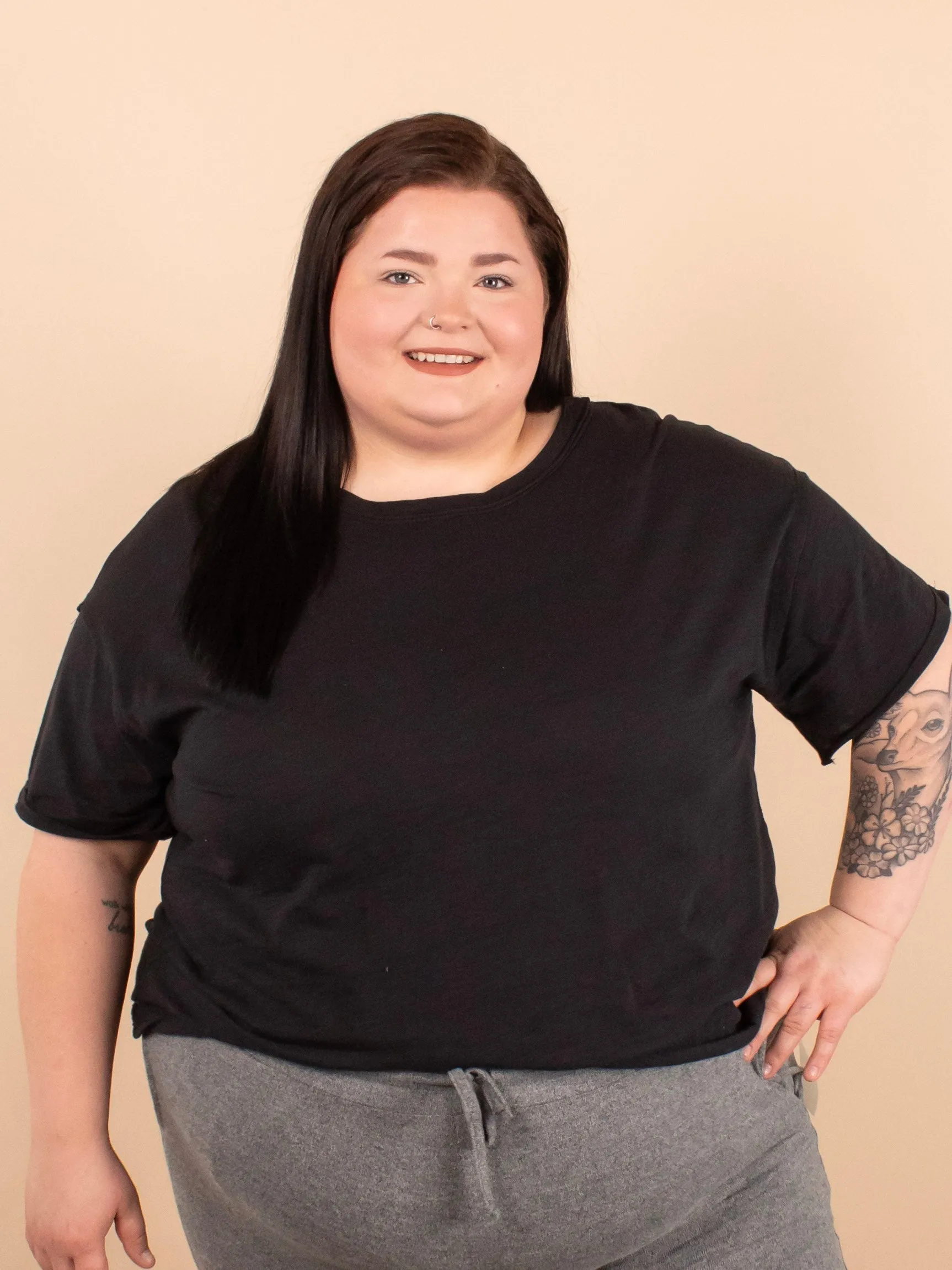 Breezy Bliss Tee in Black