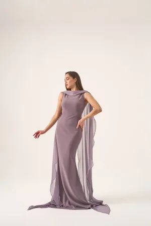 Bria cape gown