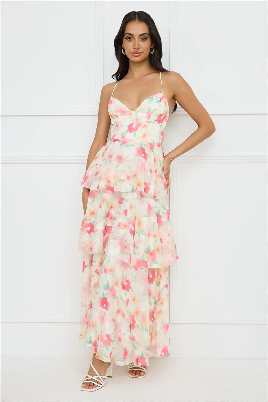 Bright Beauty Maxi Dress Print