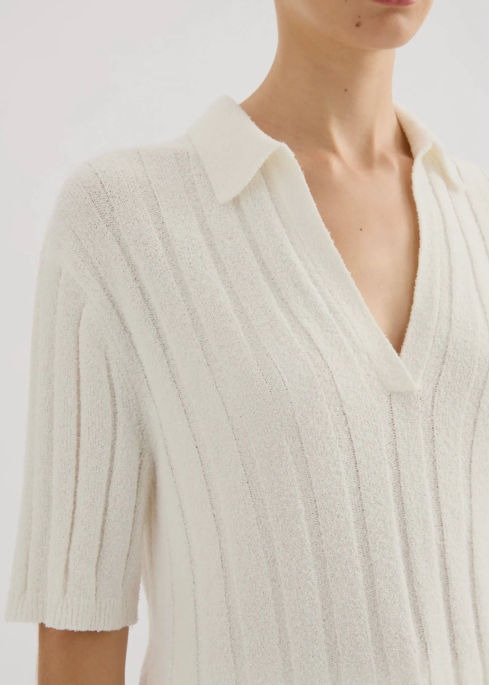 Brinkley Knit Top - Salt