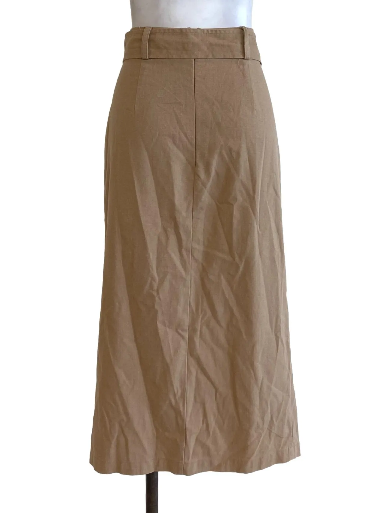 Brown Buckled Long Skirt TTR