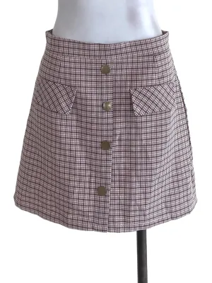 Brown Tattersall Skirt