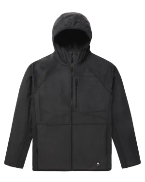 Burton Men's Stockrun Warmest Hooded Full-Zip Fleece - True Black