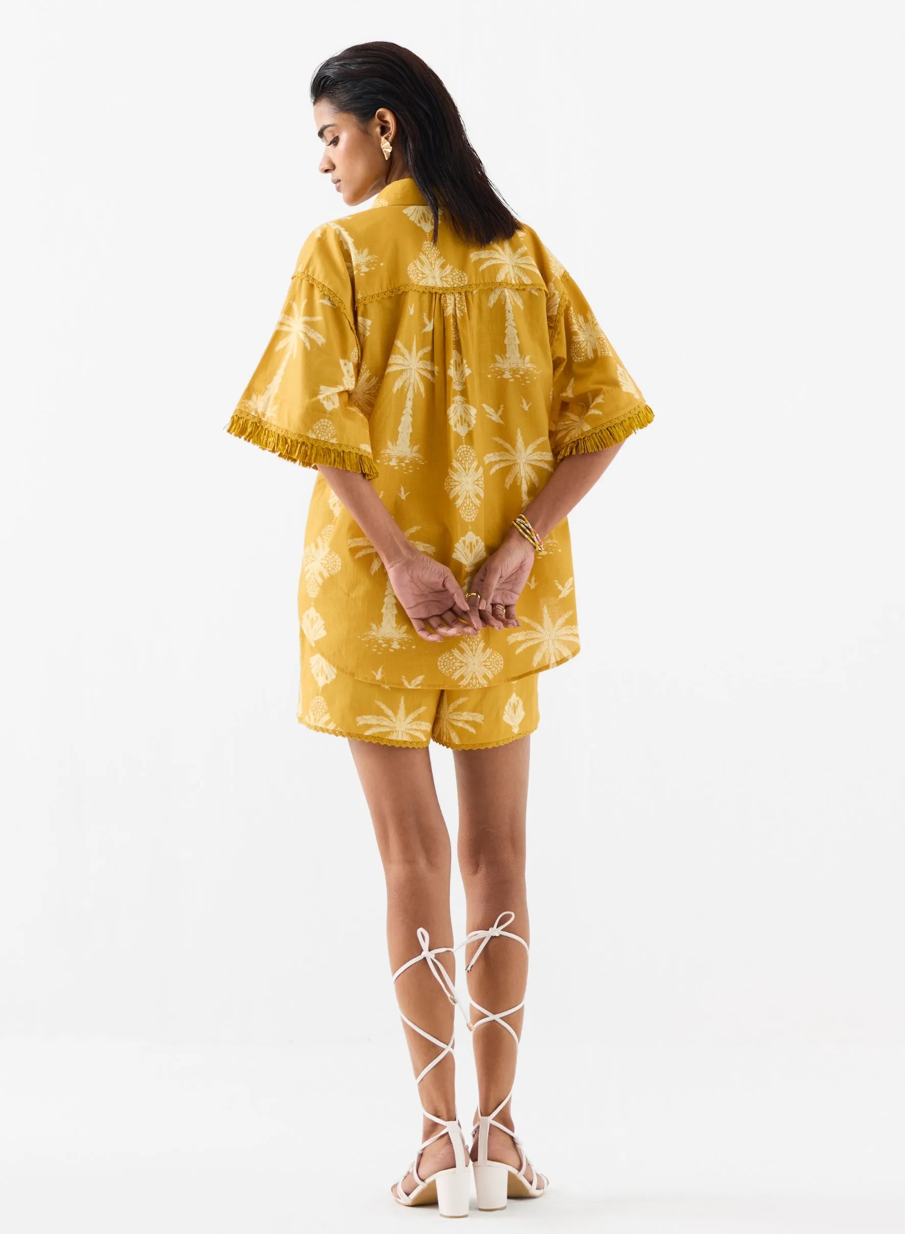 Cabana yellow shirt and shorts