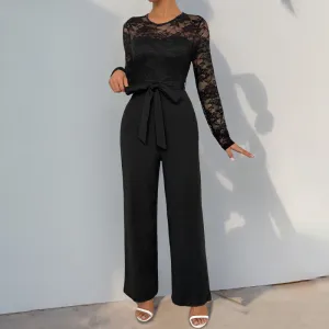 CALANTHE - Elegant Lace Jumpsuit