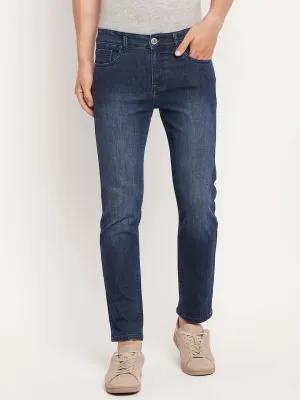 Camla Barcelona Navy Blue Regular Fit Jeans