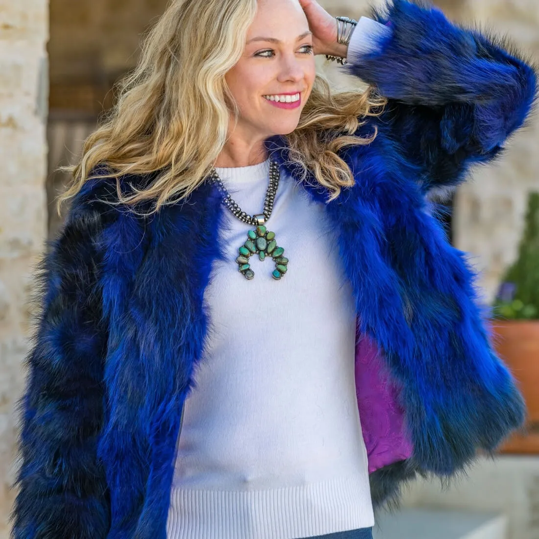 C&B Furs Women's Fox Fur Bolero