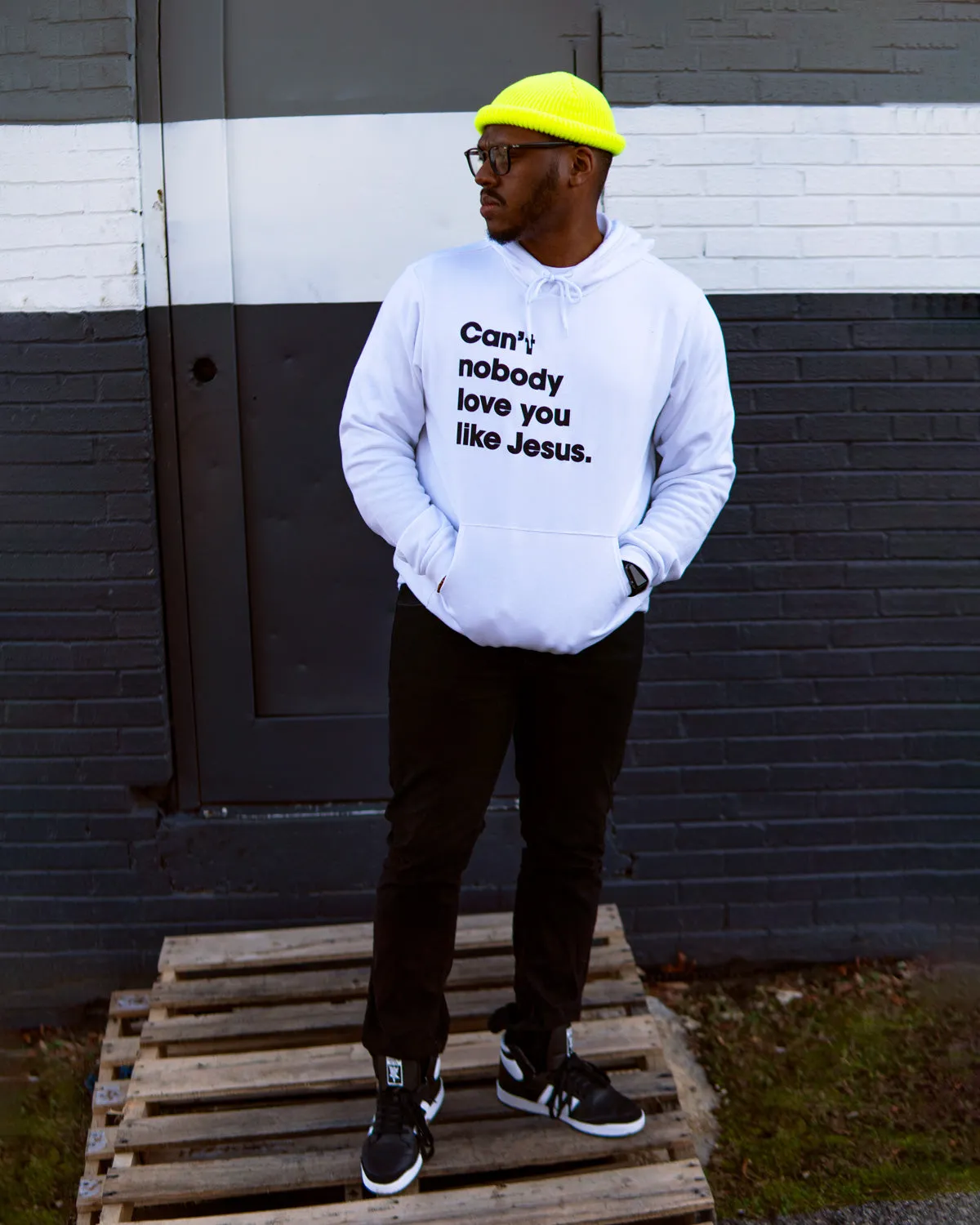 Can't Nobody Love You Like Jesus Adult Box Hoodie