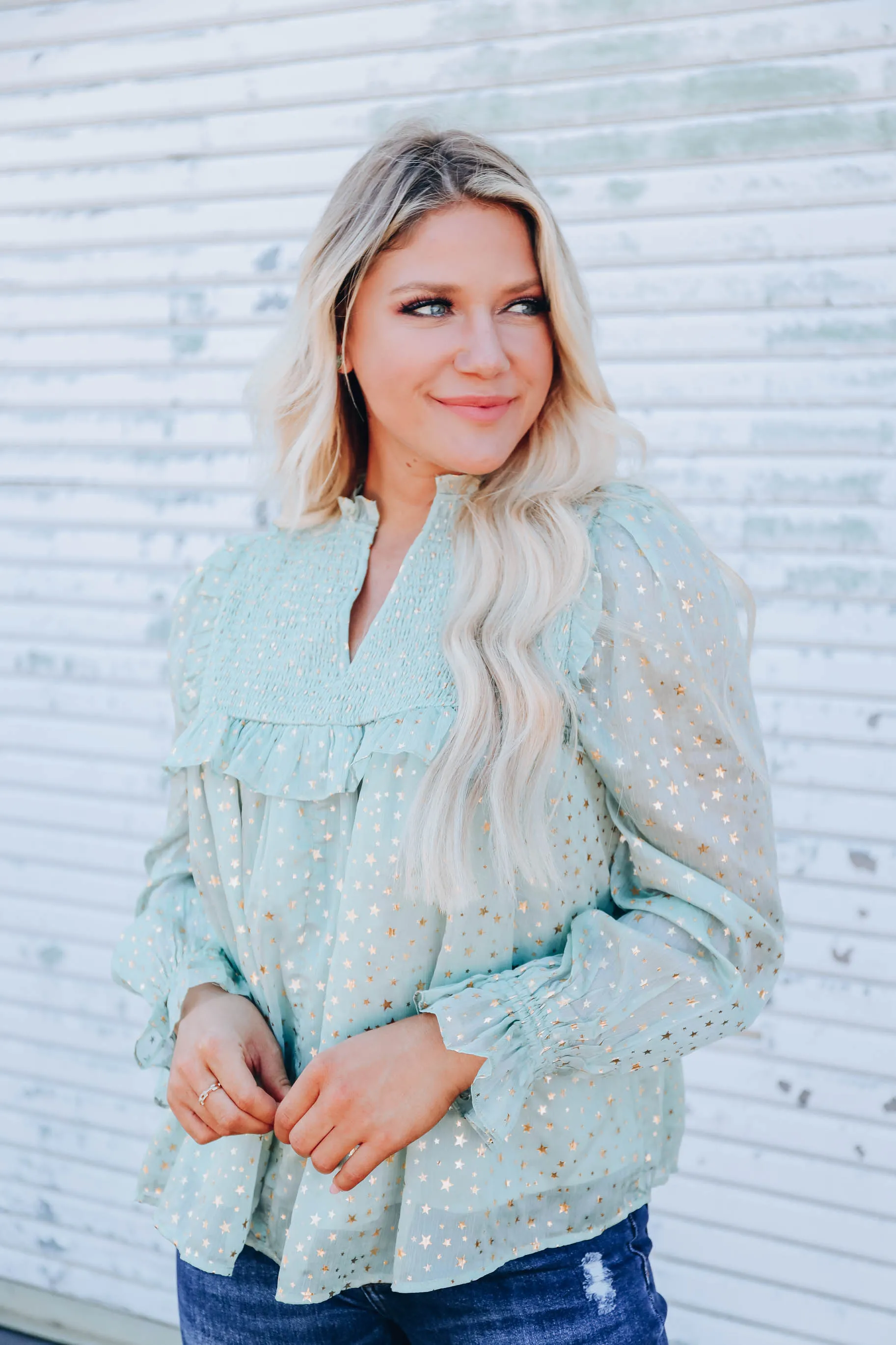 Capella Chiffon Blouse - Sage