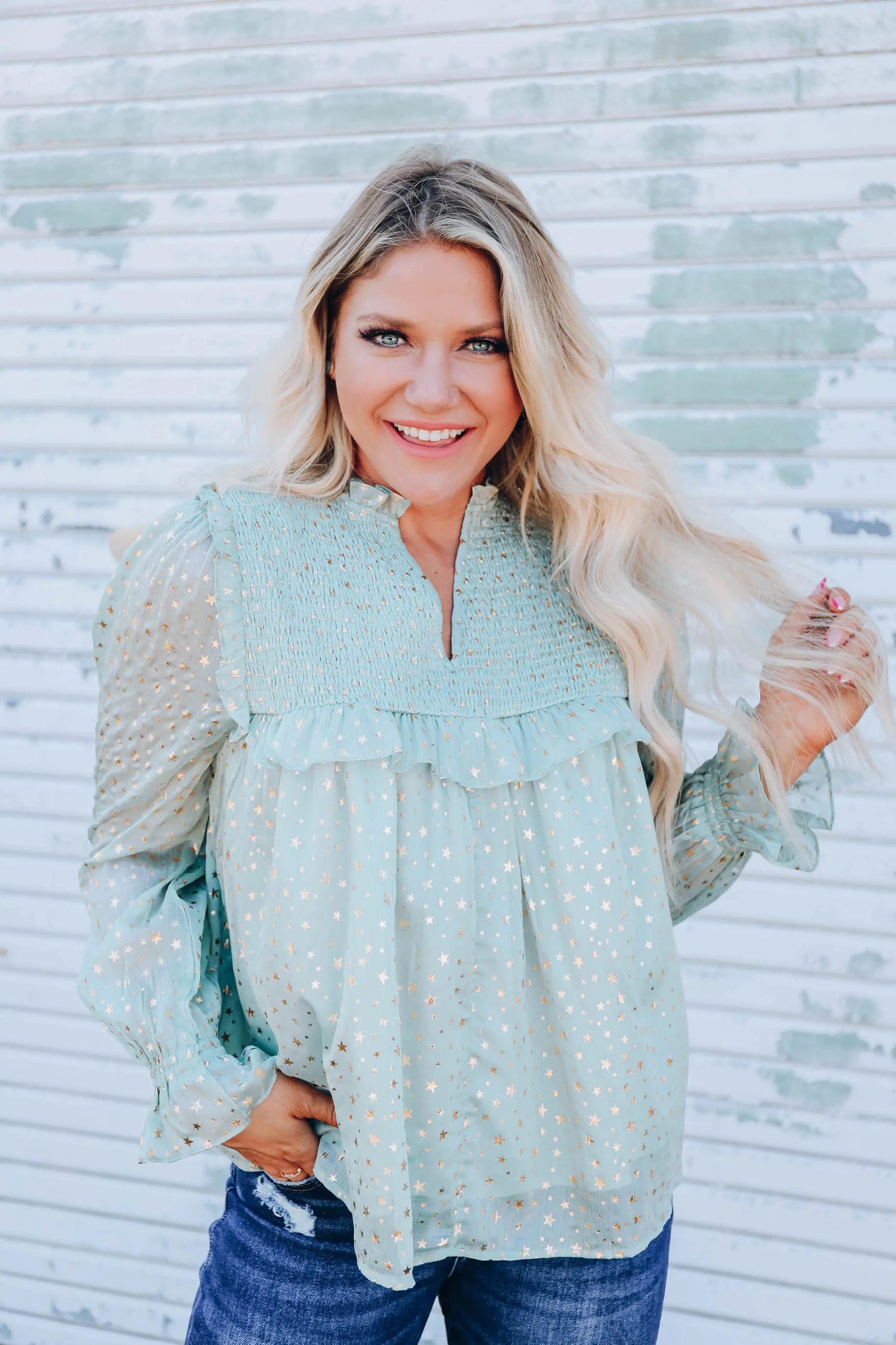 Capella Chiffon Blouse - Sage