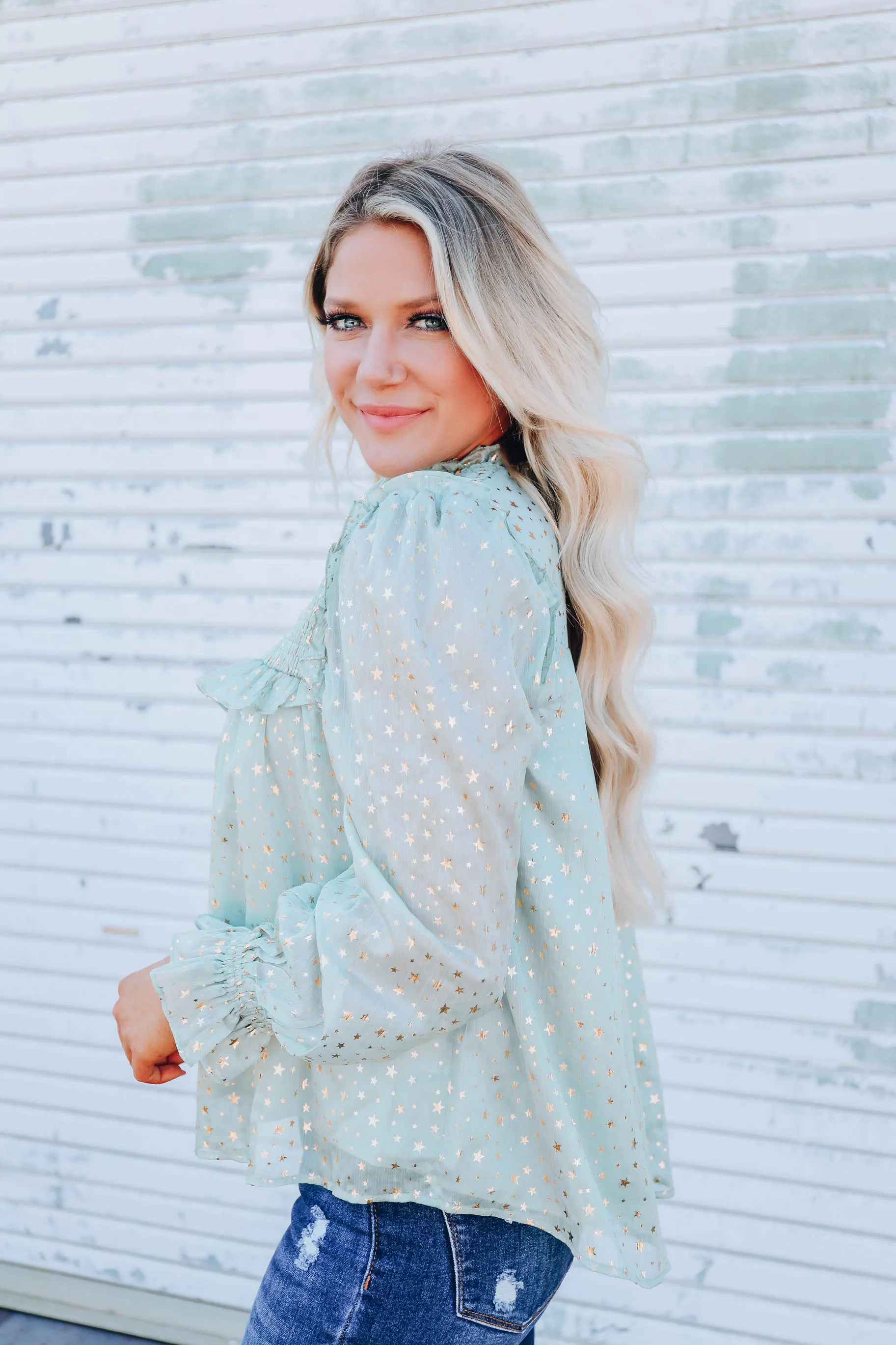 Capella Chiffon Blouse - Sage