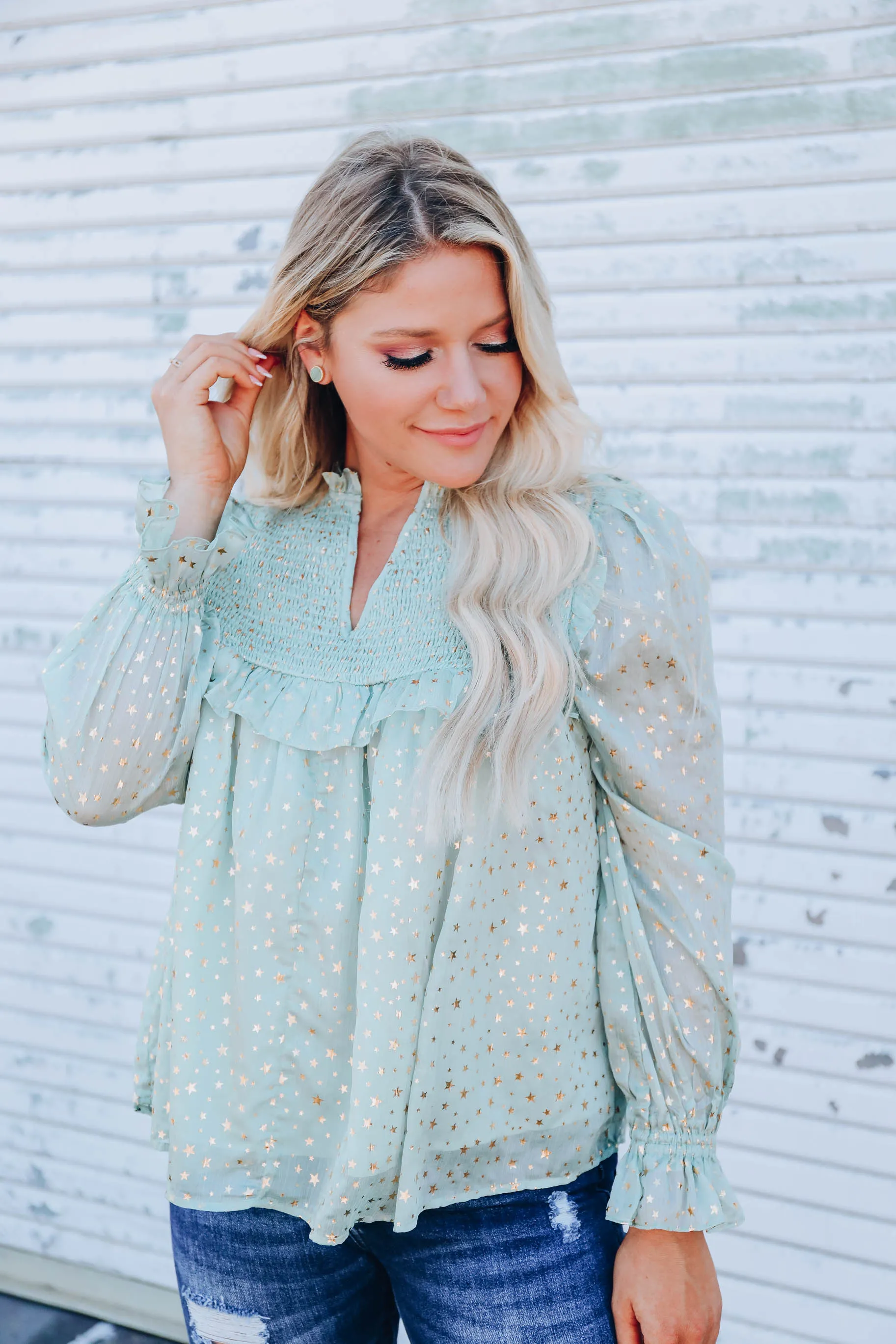 Capella Chiffon Blouse - Sage