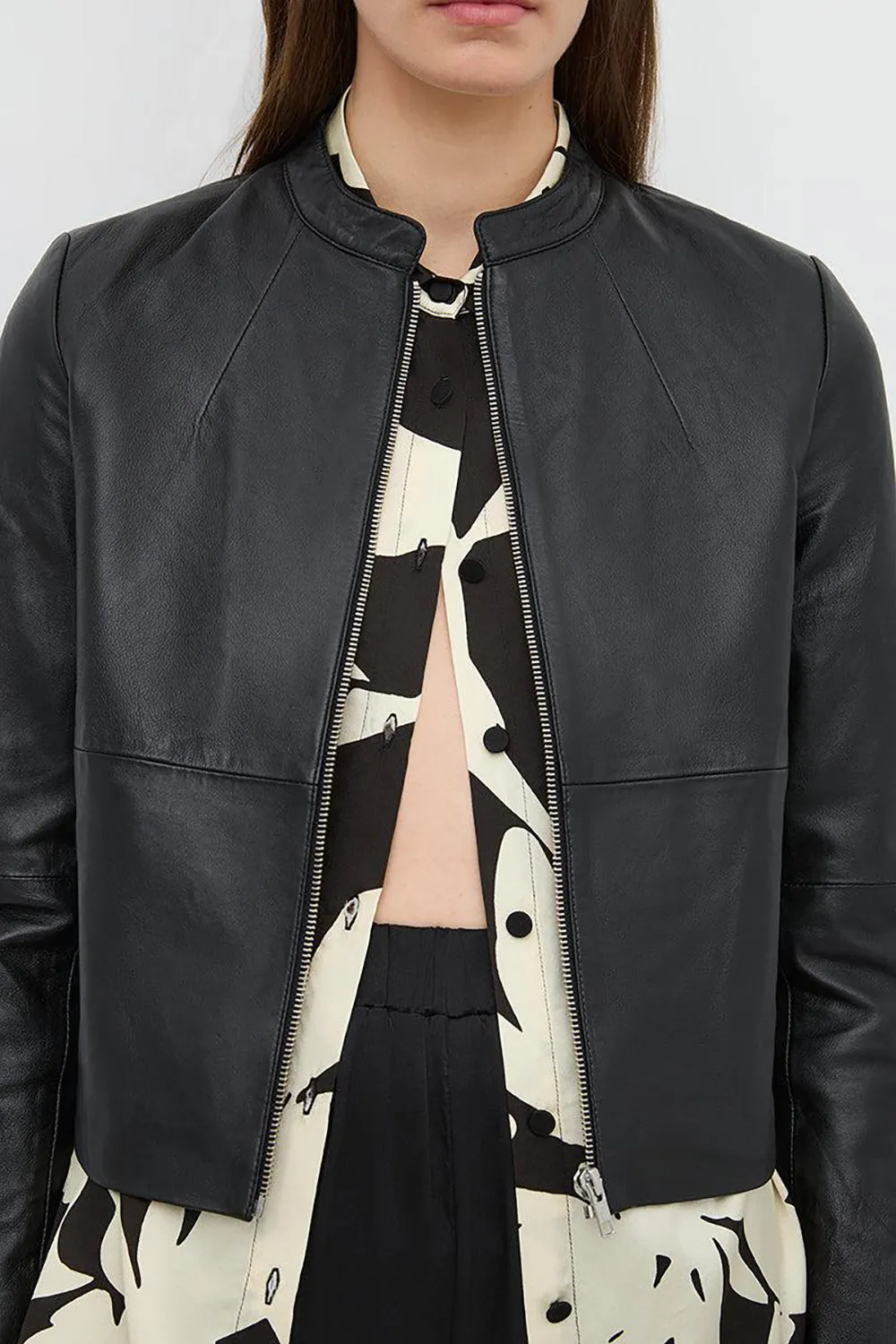 Caravan & Co Hudson Leather Bomber Jacket CJ413