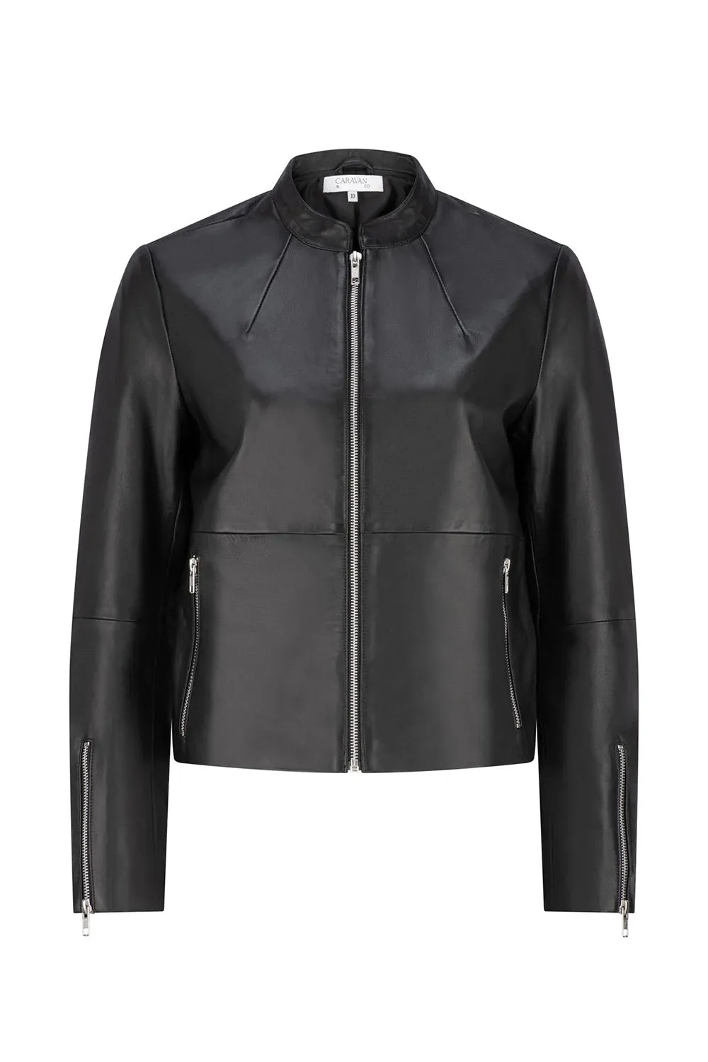 Caravan & Co Hudson Leather Bomber Jacket CJ413