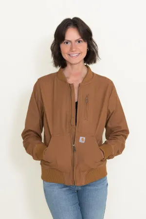 Carhartt Rugged Flex Relaxed Fit Canvas Jacket for Women in Brown | 102524-211