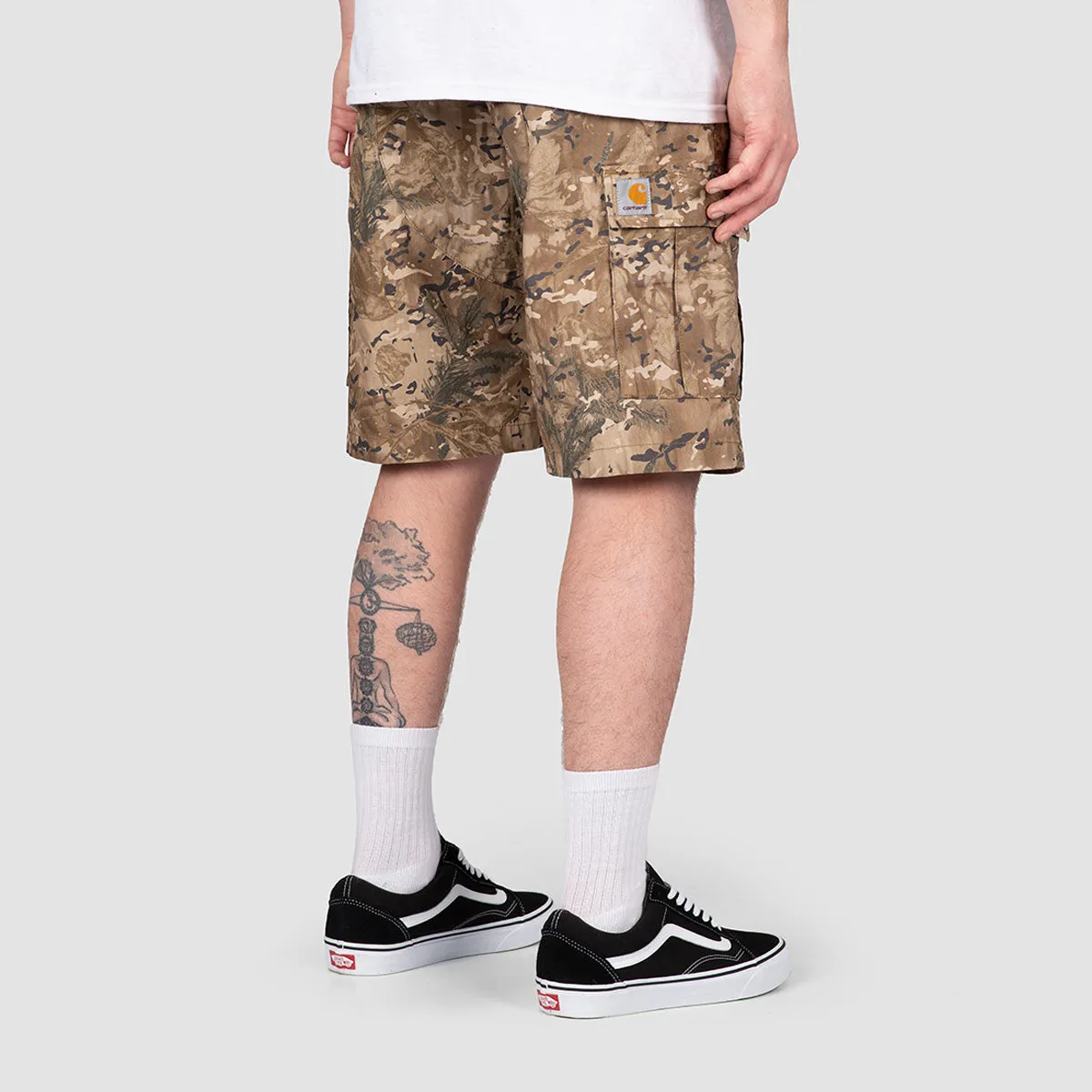 Carhartt WIP Aviation Shorts Camo Combi/Desert Rinsed