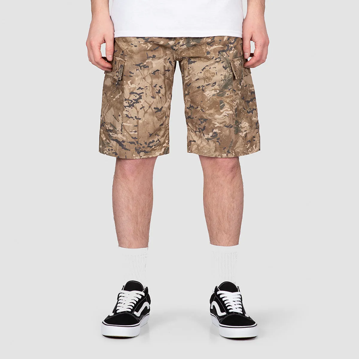 Carhartt WIP Aviation Shorts Camo Combi/Desert Rinsed