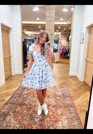 Caroline Blue Dress