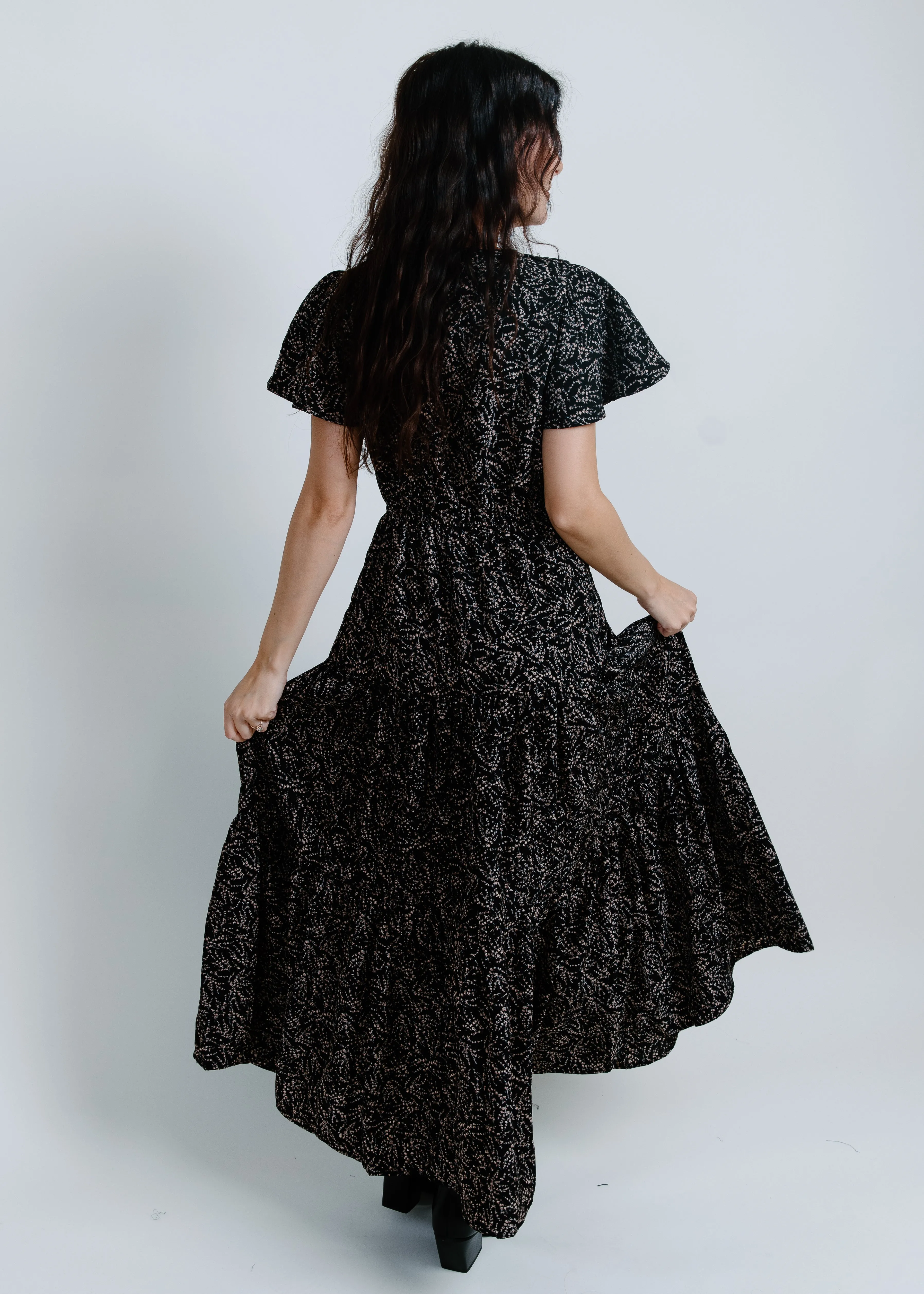 Caroline Short Sleeve Midi Dress