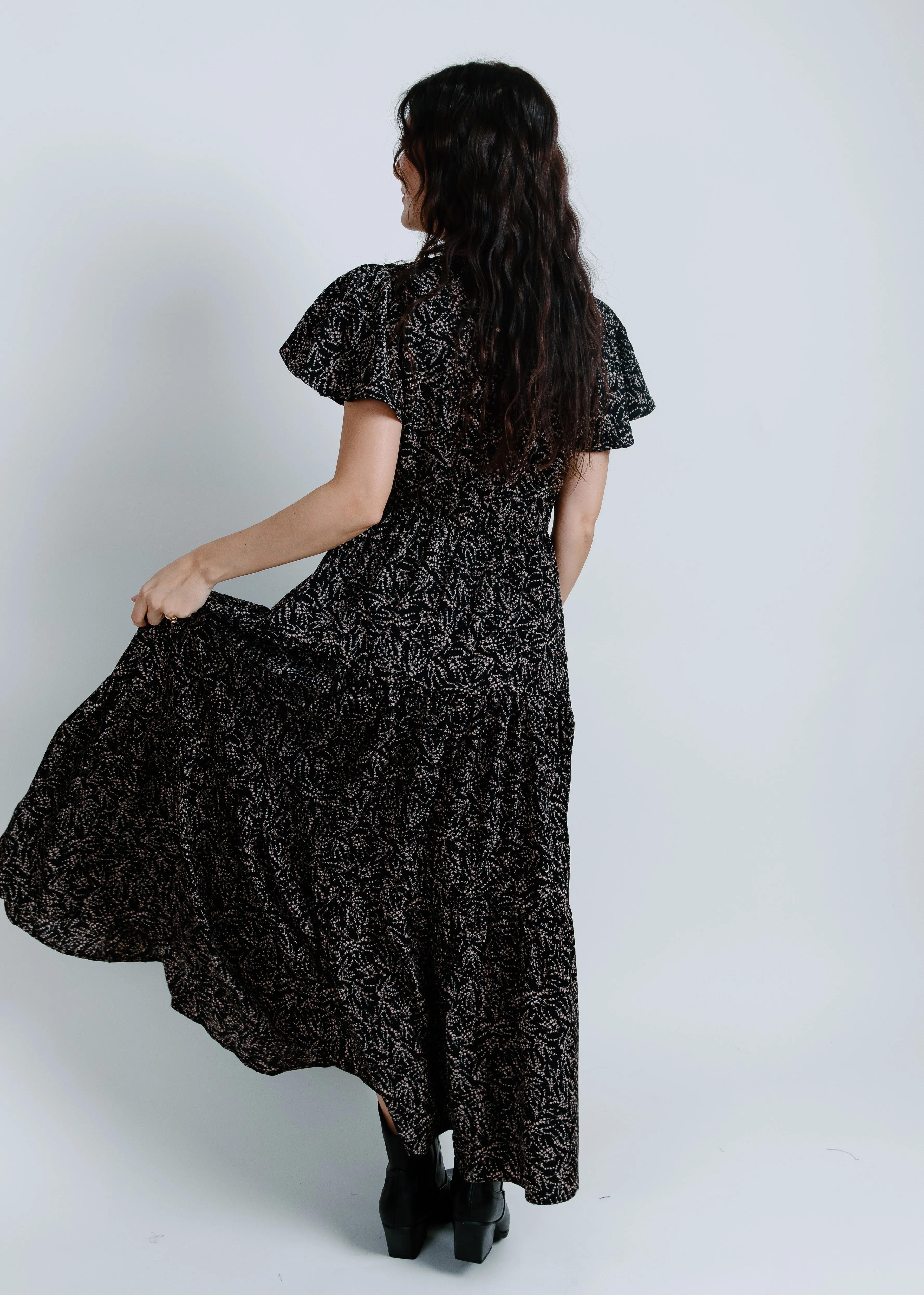 Caroline Short Sleeve Midi Dress