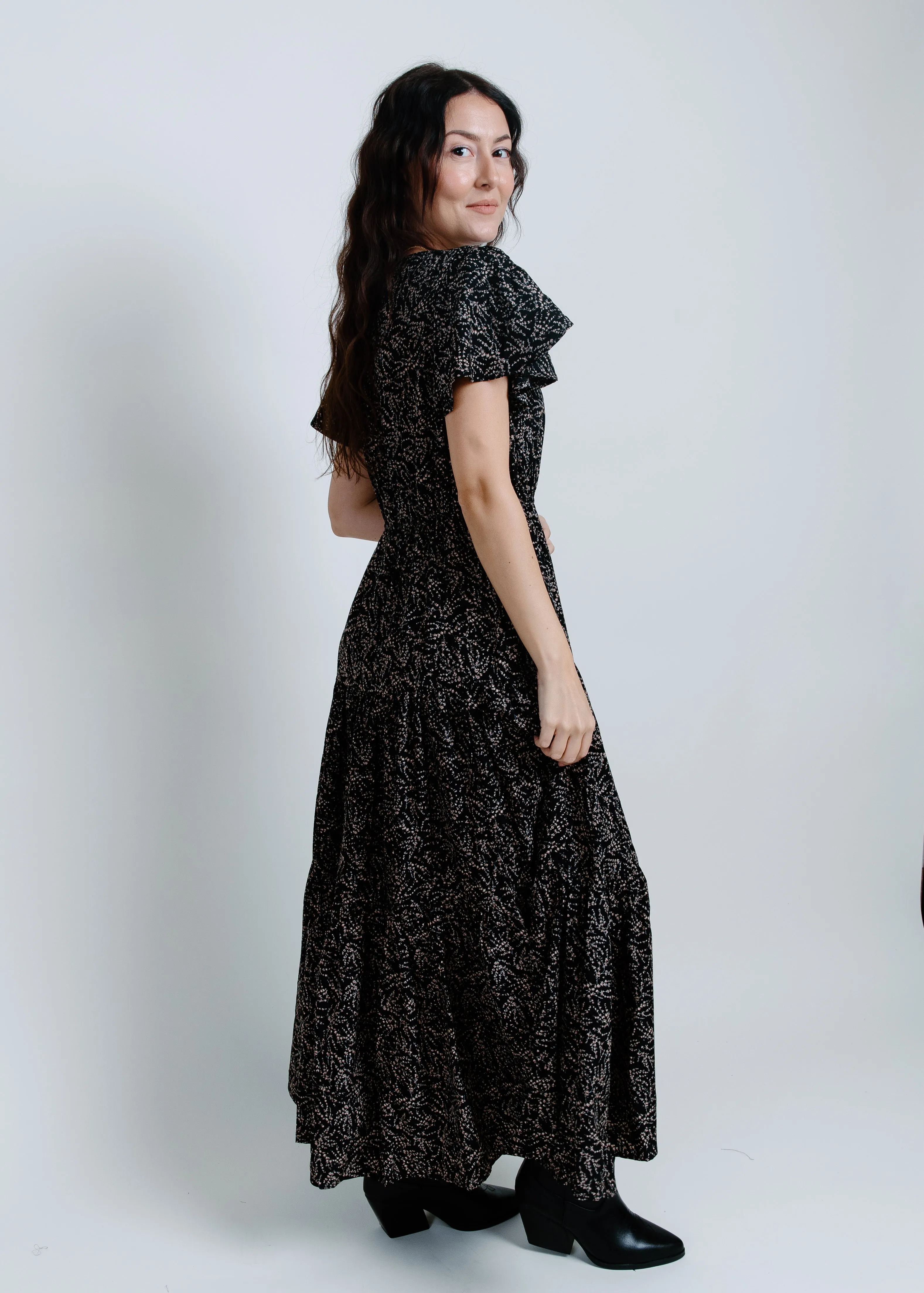 Caroline Short Sleeve Midi Dress