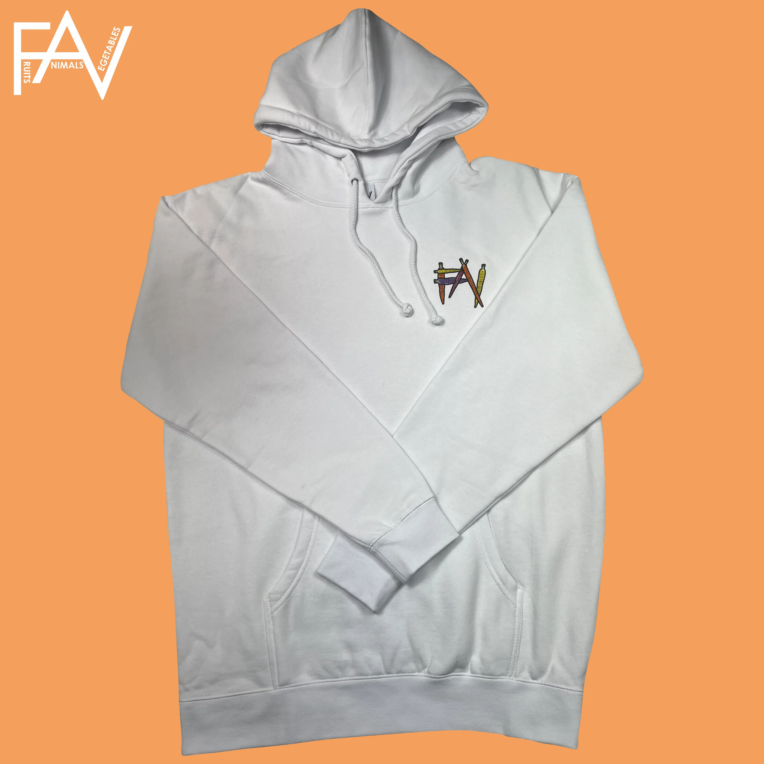 Carrot - White Heavyweight Hoodie