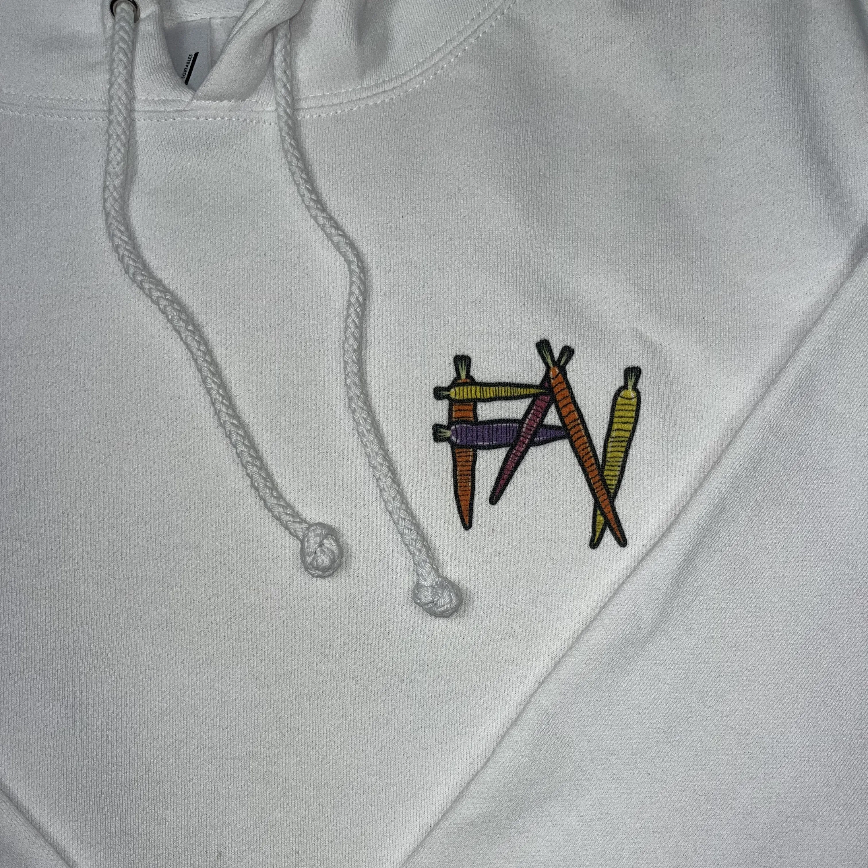 Carrot - White Heavyweight Hoodie