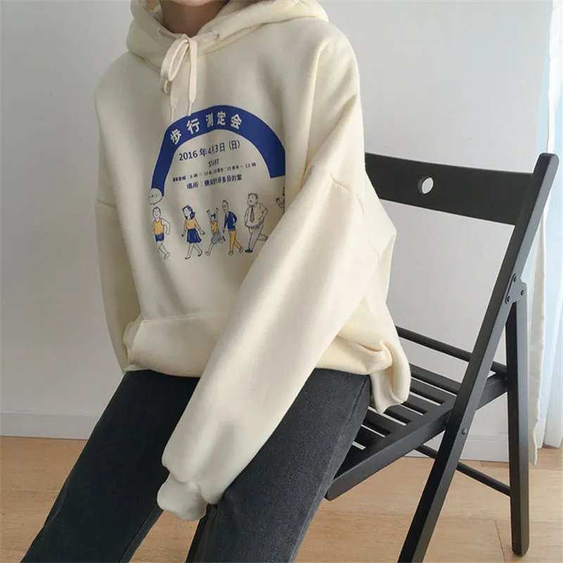 “CARTOON CHARACTER PRINTING” HOODIES W112010
