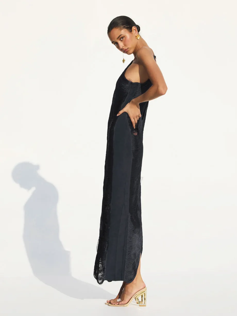 CELESTR - Elegant Halter Maxi Dress